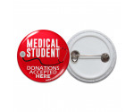 Medical Student Donations Pinback Button 